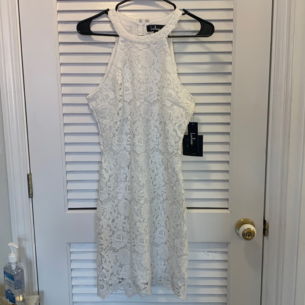 White lace dress